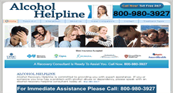 Desktop Screenshot of alcoholhelpline.org